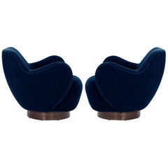 Kagan-Dreyfuss Swivel Chairs, Model 100A, by Vladimir Kagan, circa 1960s