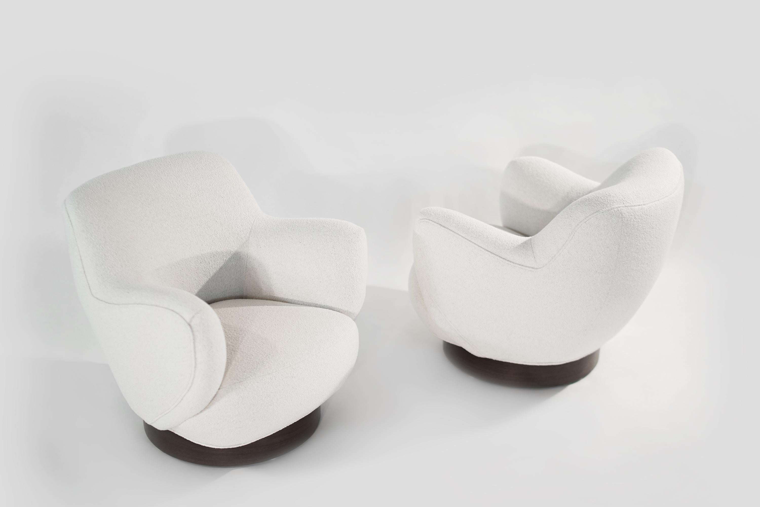 20th Century Kagan-Dreyfuss Swivel Chairs, Model 100A, by Vladimir Kagan