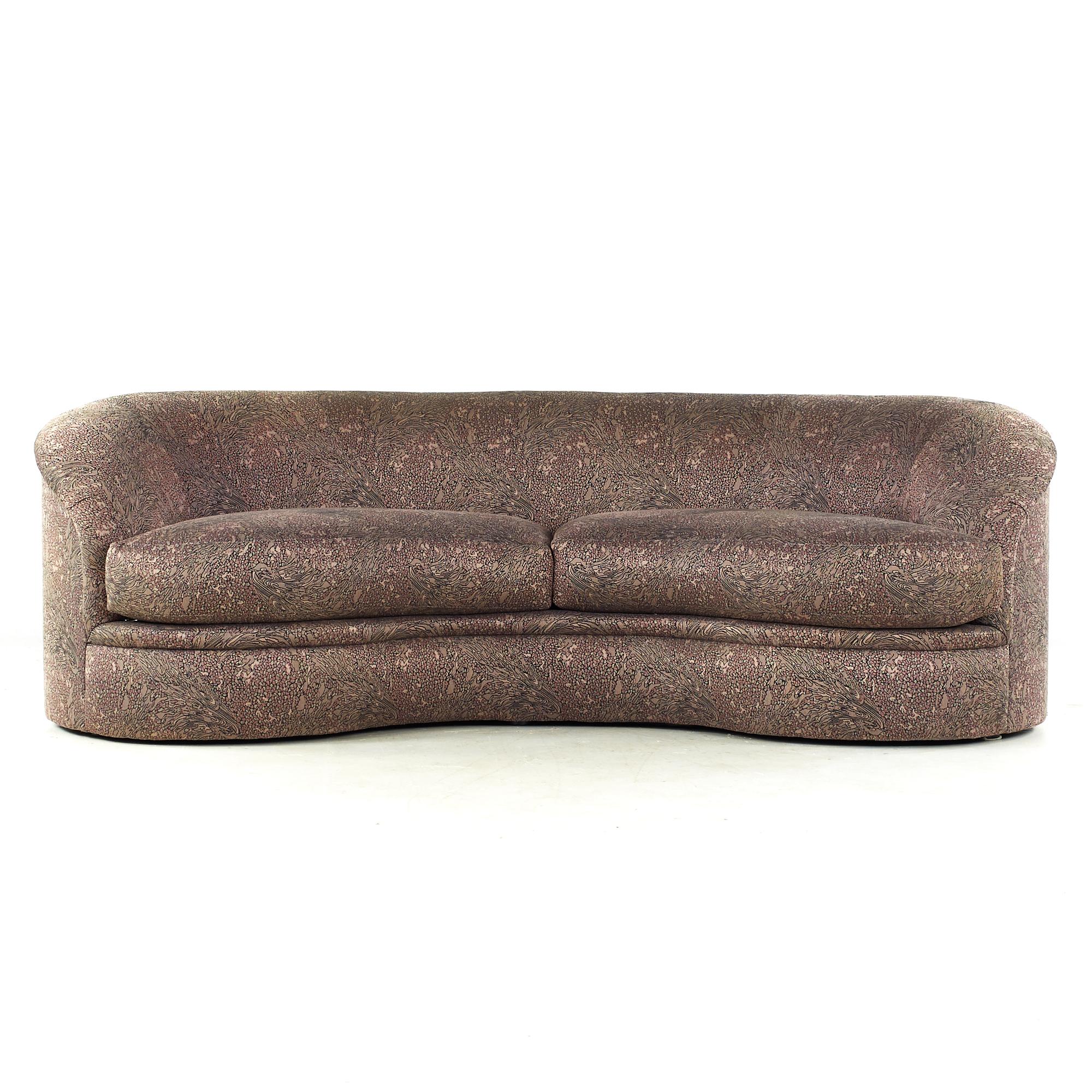 Mid-Century Modern Kagan for Directional Mid Century Kidney Sofa For Sale