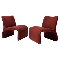 Kagan Slipper Lounge Chairs for Preview, 1990