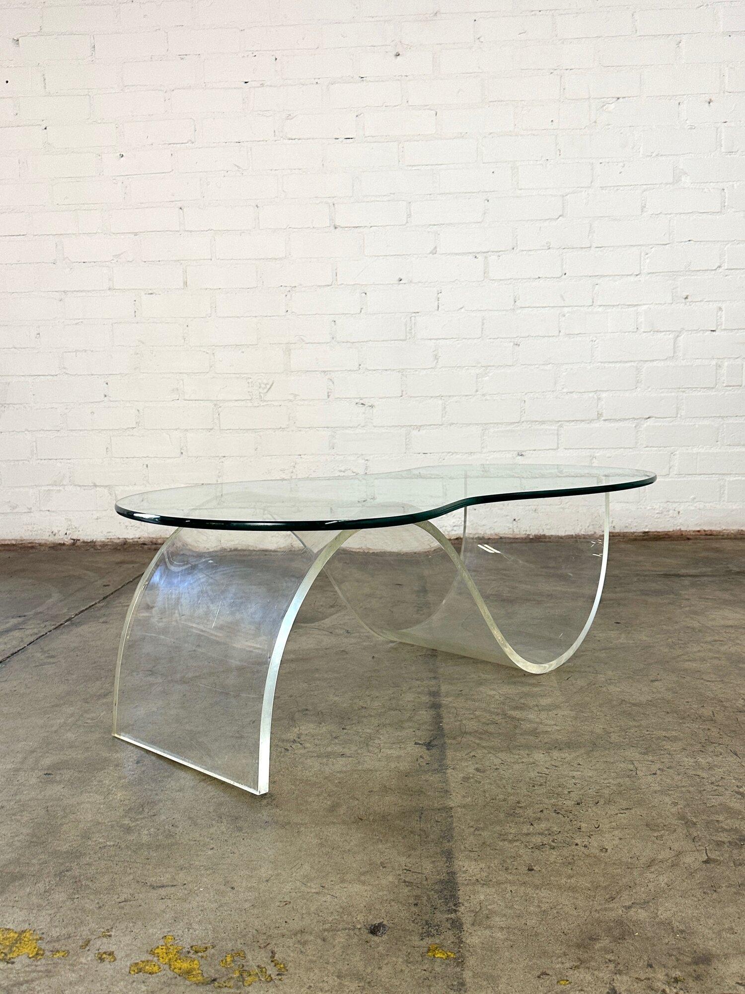 Serpentine Kagan Style Biomorphic Coffee Table For Sale