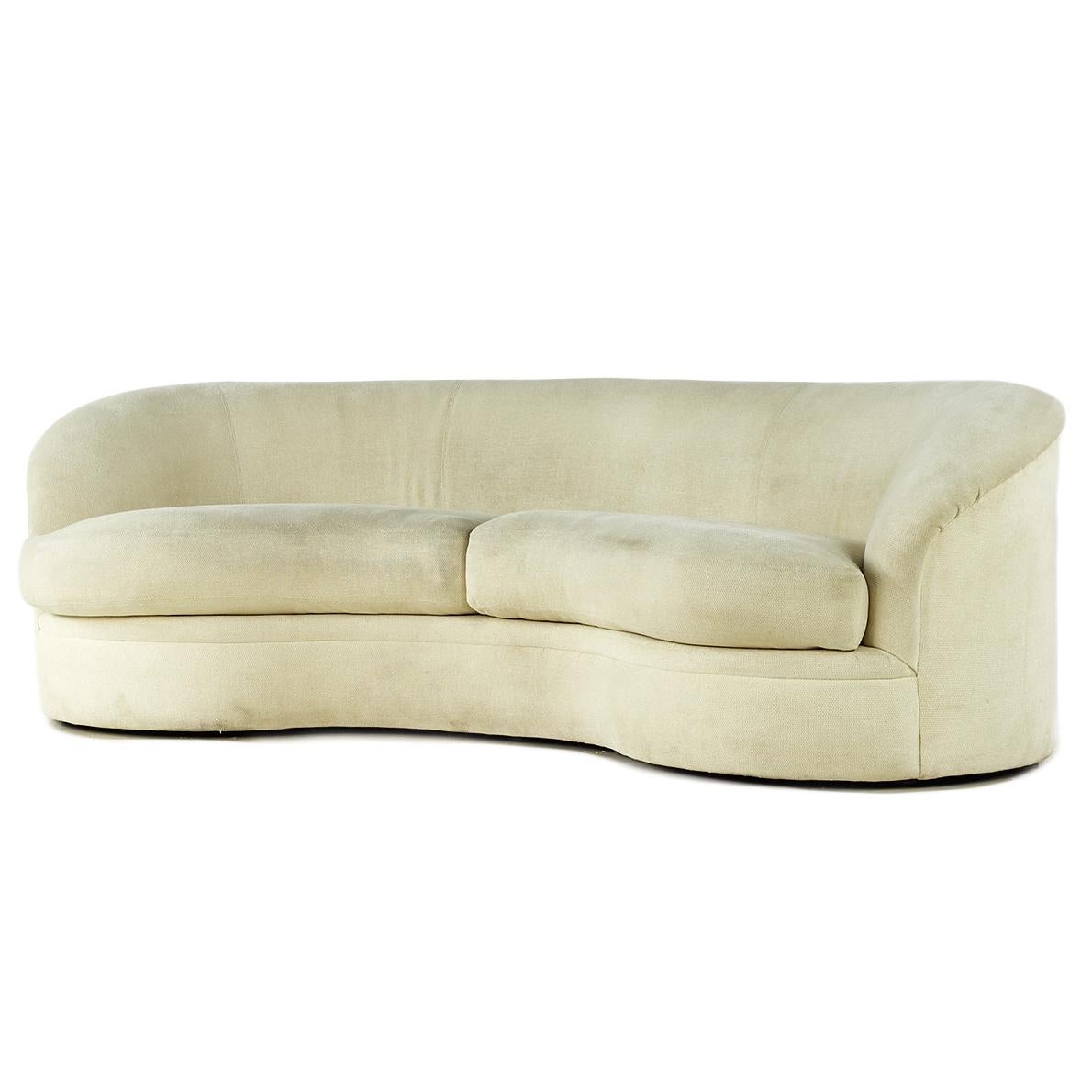 Mid-Century Modern Kagan Style Directional Furniture Midcentury Canapé Biomorphe à Reins en vente