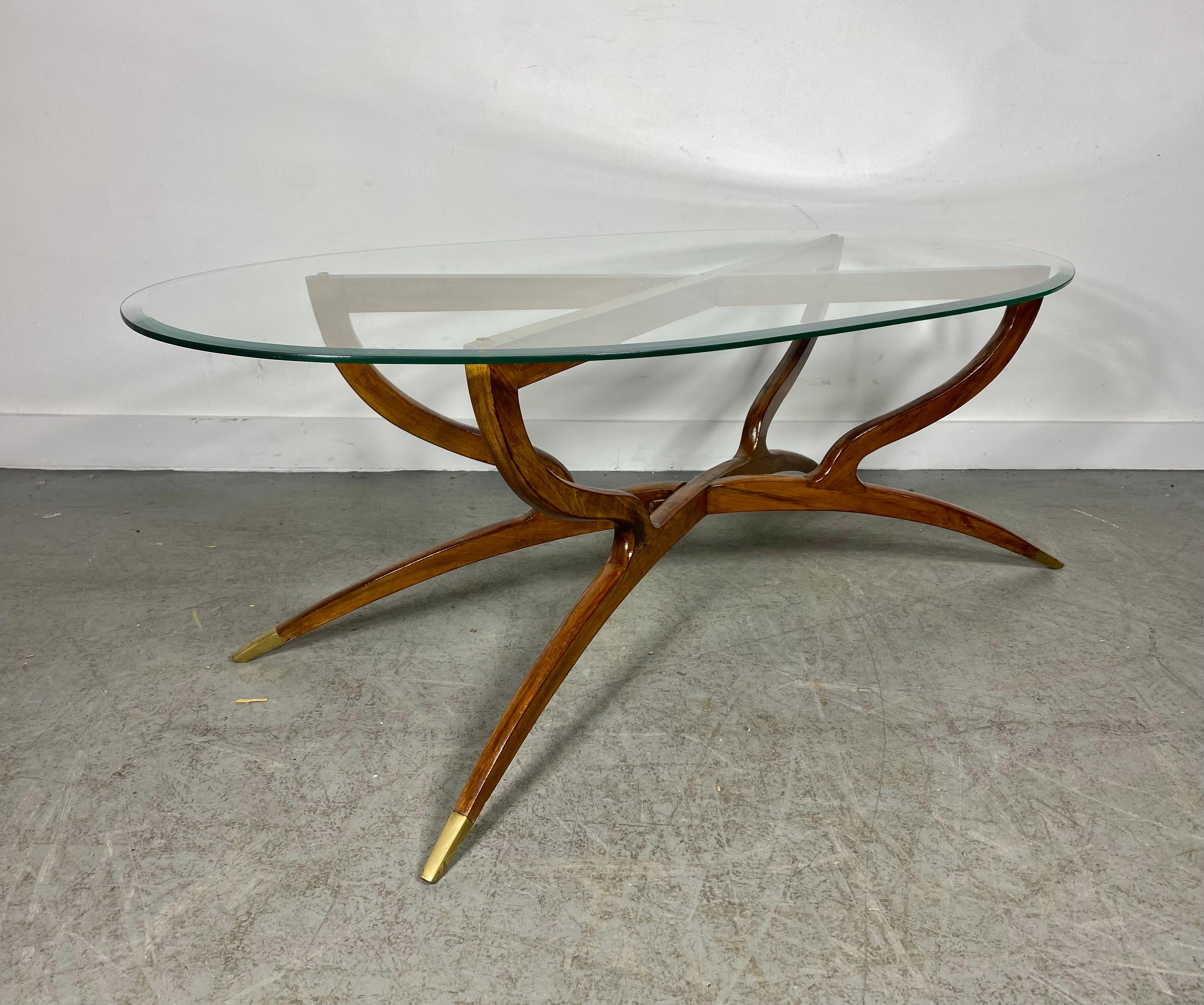 American Kagan Style Modernist Spider Leg Coffee / Cocktail Table