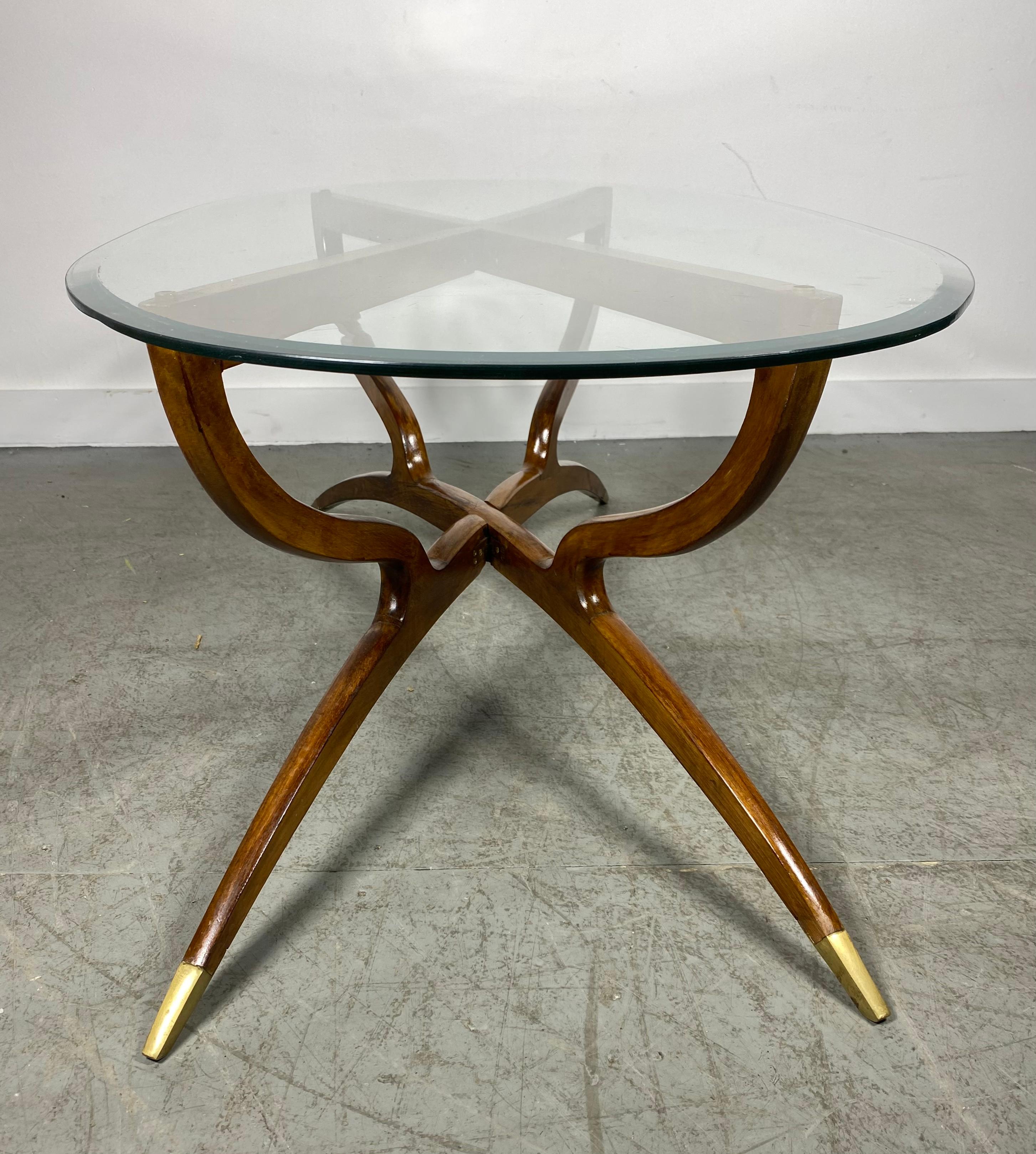 Kagan Style Modernist Spider Leg Coffee / Cocktail Table In Good Condition For Sale In Buffalo, NY