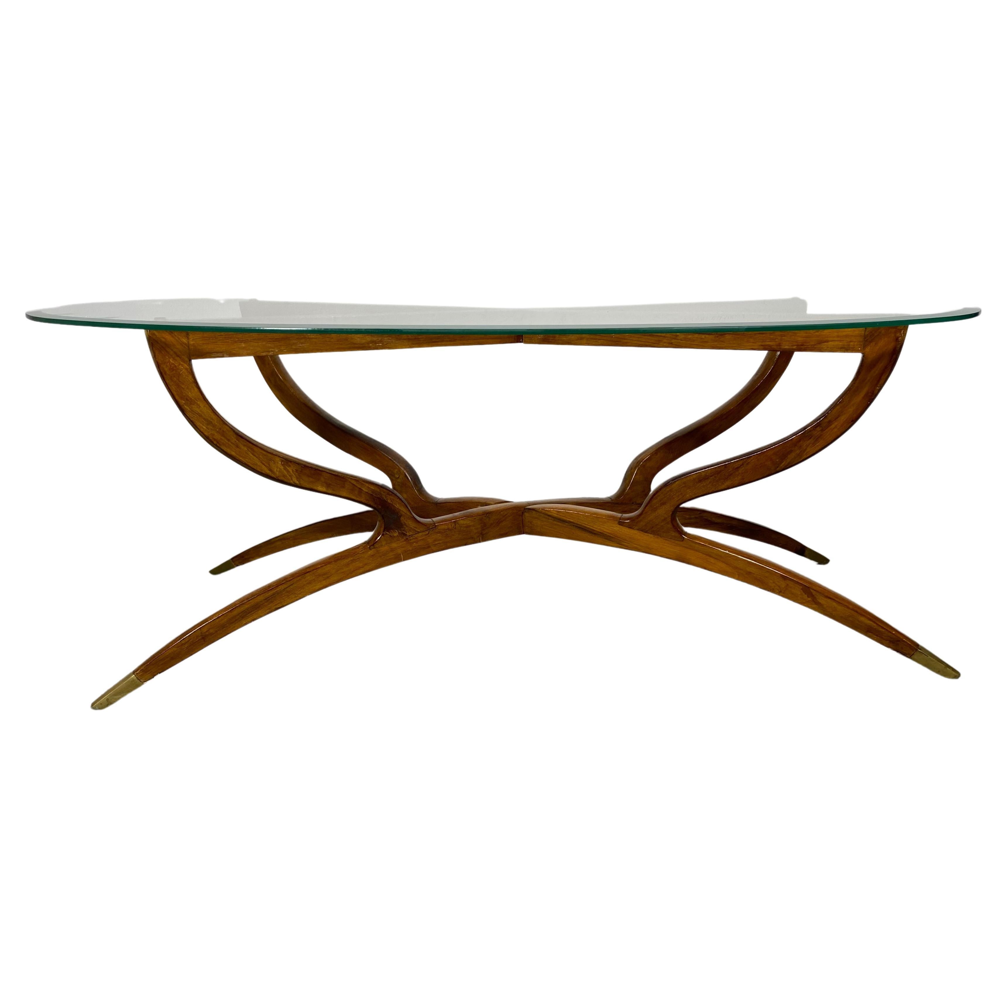 Kagan Style Modernist Spider Leg Coffee / Cocktail Table For Sale