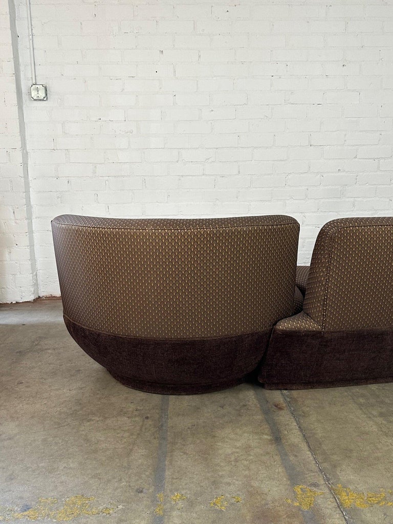 Kagan Style Vintage Sofa and Swivel Chair For Sale at 1stDibs