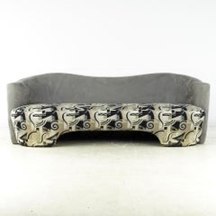 Weiman Midcentury Sculptural Curved Sofa