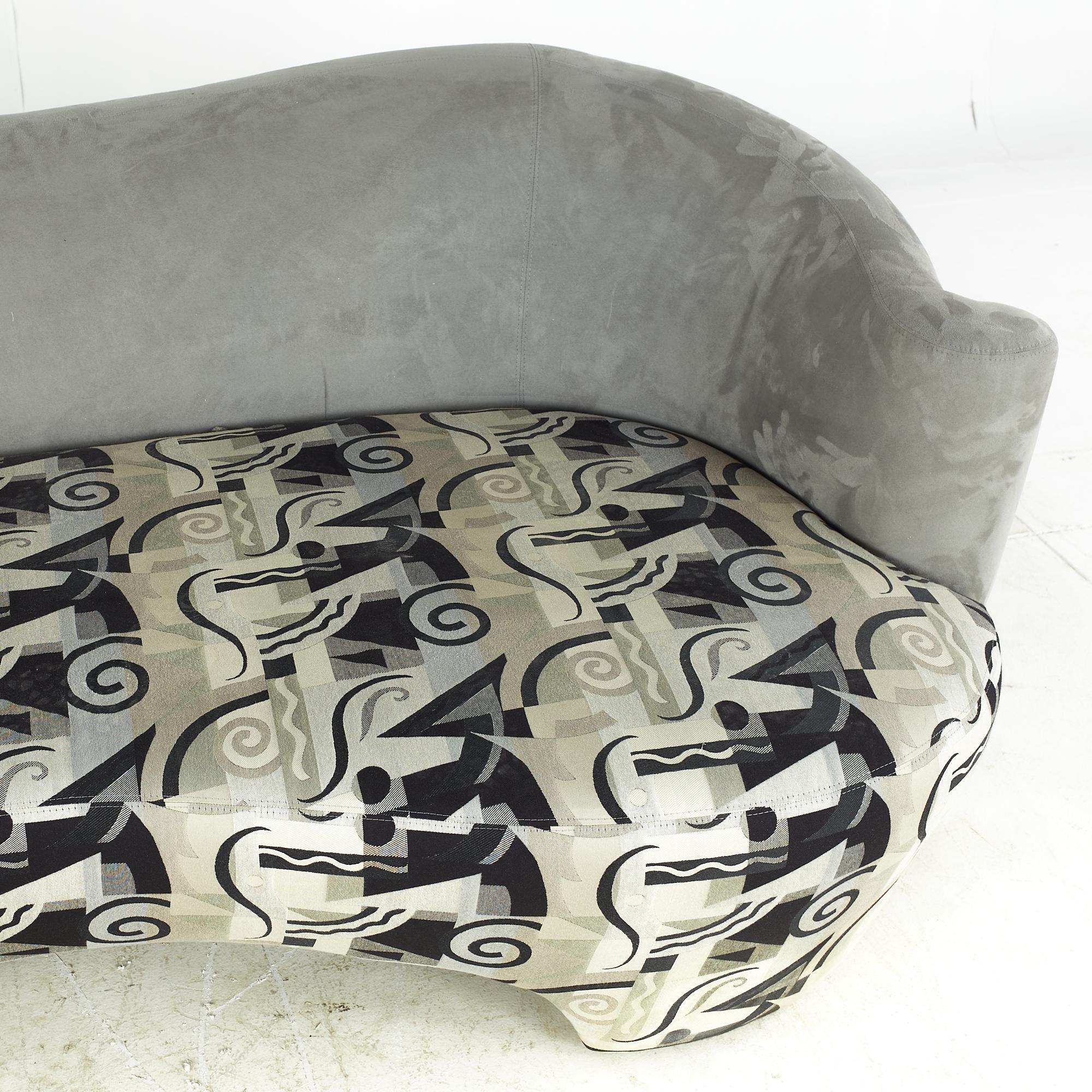 Canapé Weiman sculptural incurvé mi-siècle de style Kagan en vente 2