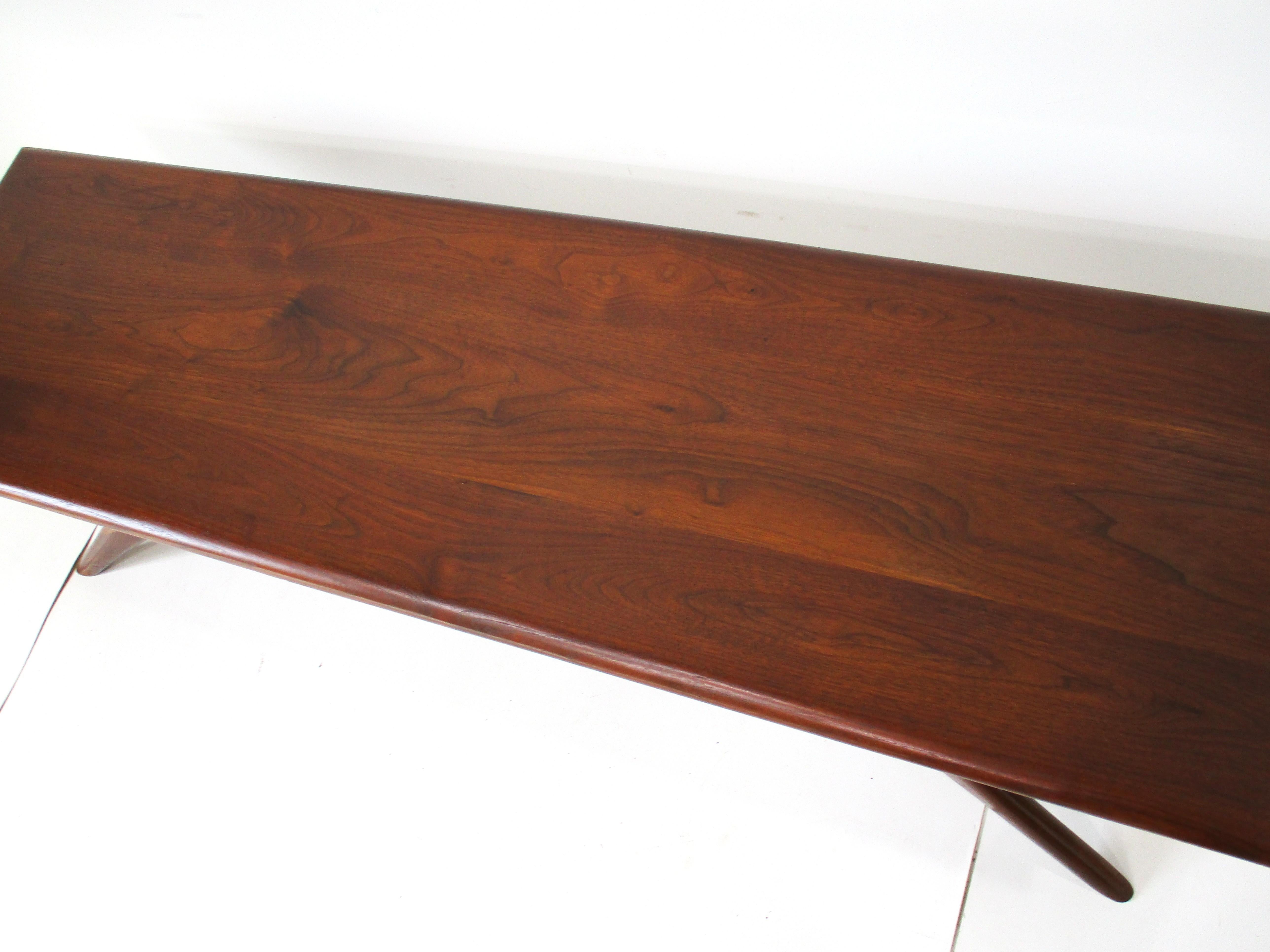 Sculptural Walnut Coffee Table by Josef Otmar in vendita 1