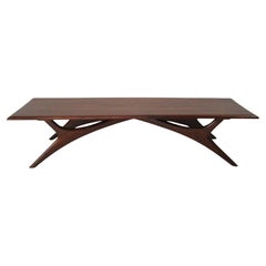 Sculptural Walnut Coffee Table by Josef Otmar