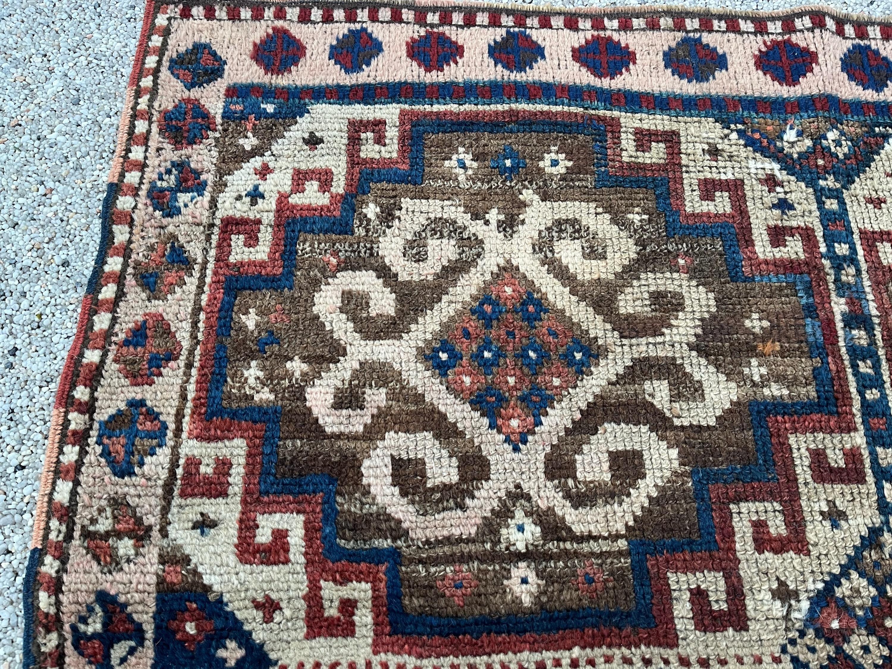 Wool Kagizman Anatolia Tribal Kurdish Rug For Sale