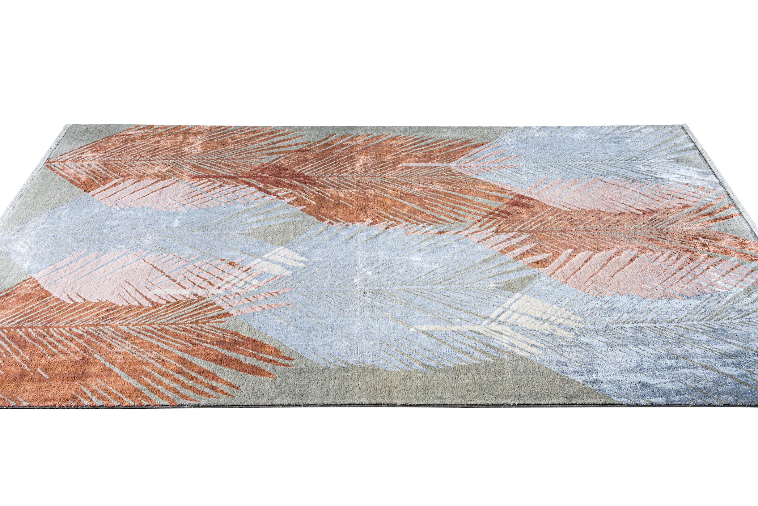 Contemporary Kahhal Looms Cycas Hand-Knotted 300x200cm Rug by JAM BY HEDAYAT For Sale