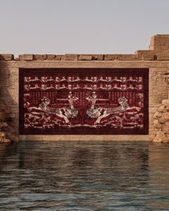 Kahhal Looms Kadesh "Red" Hand-Knotted 300x200cm Rug by Shosha Kamal