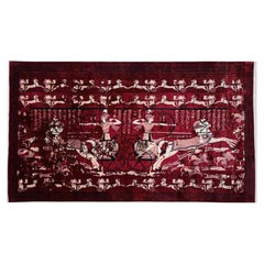 Kahhal Looms Kadesh "Red" Hand-Knotted 300x200cm Rug by Shosha Kamal