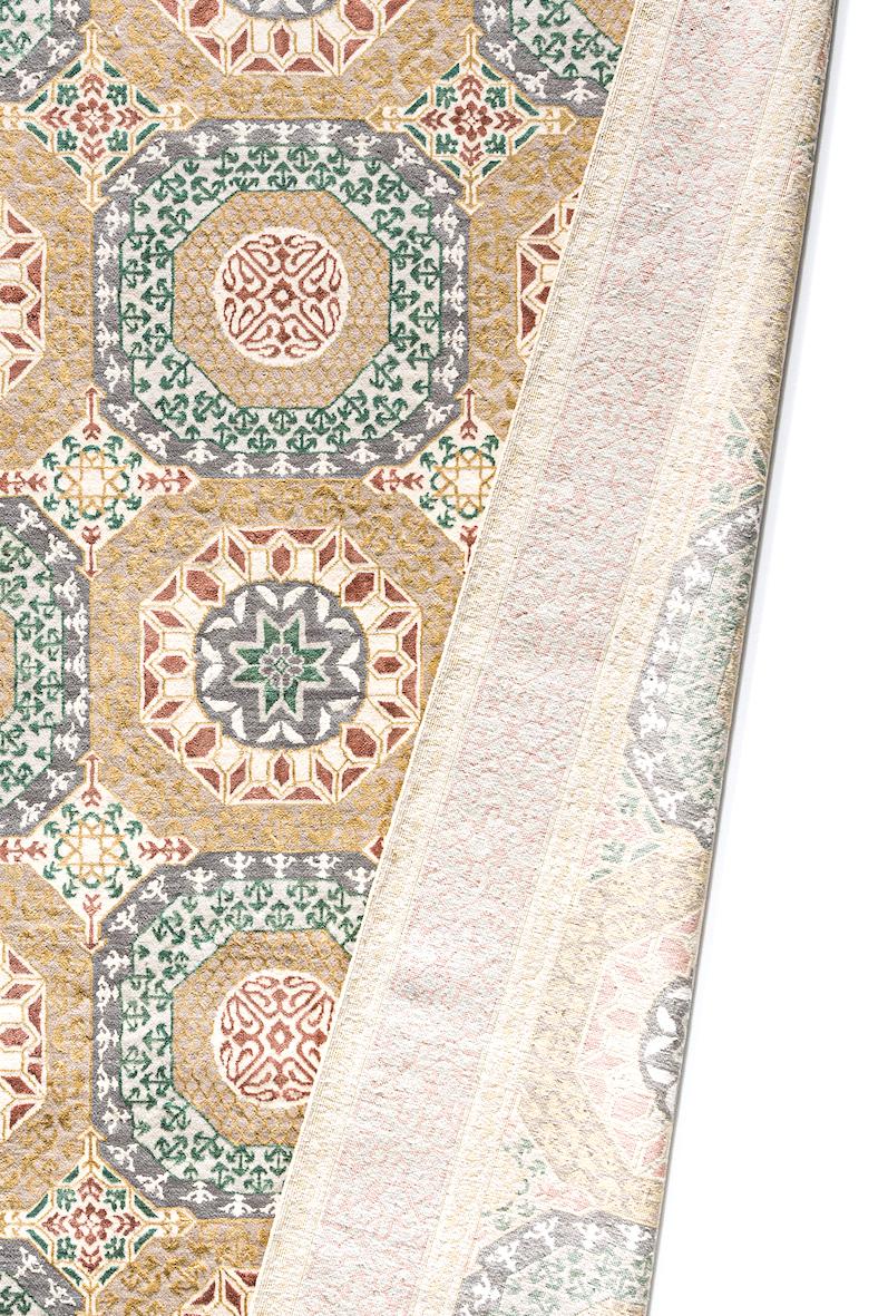 Kahhal Looms Mamluk Constellation Handgeknüpfter Teppich 300x200cm (Ägyptisch) im Angebot