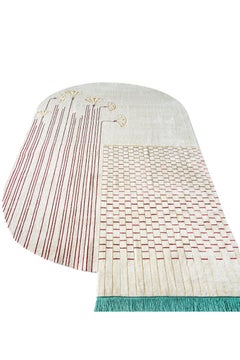 Kahhal Looms Pearly Ibis Hand-Knotted 300x200cm Rug by Shewekar