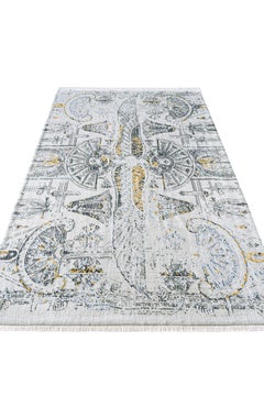 Kahhal Looms Wings, Tappeto annodato a mano di 350x250 cm di Shosha Kamal