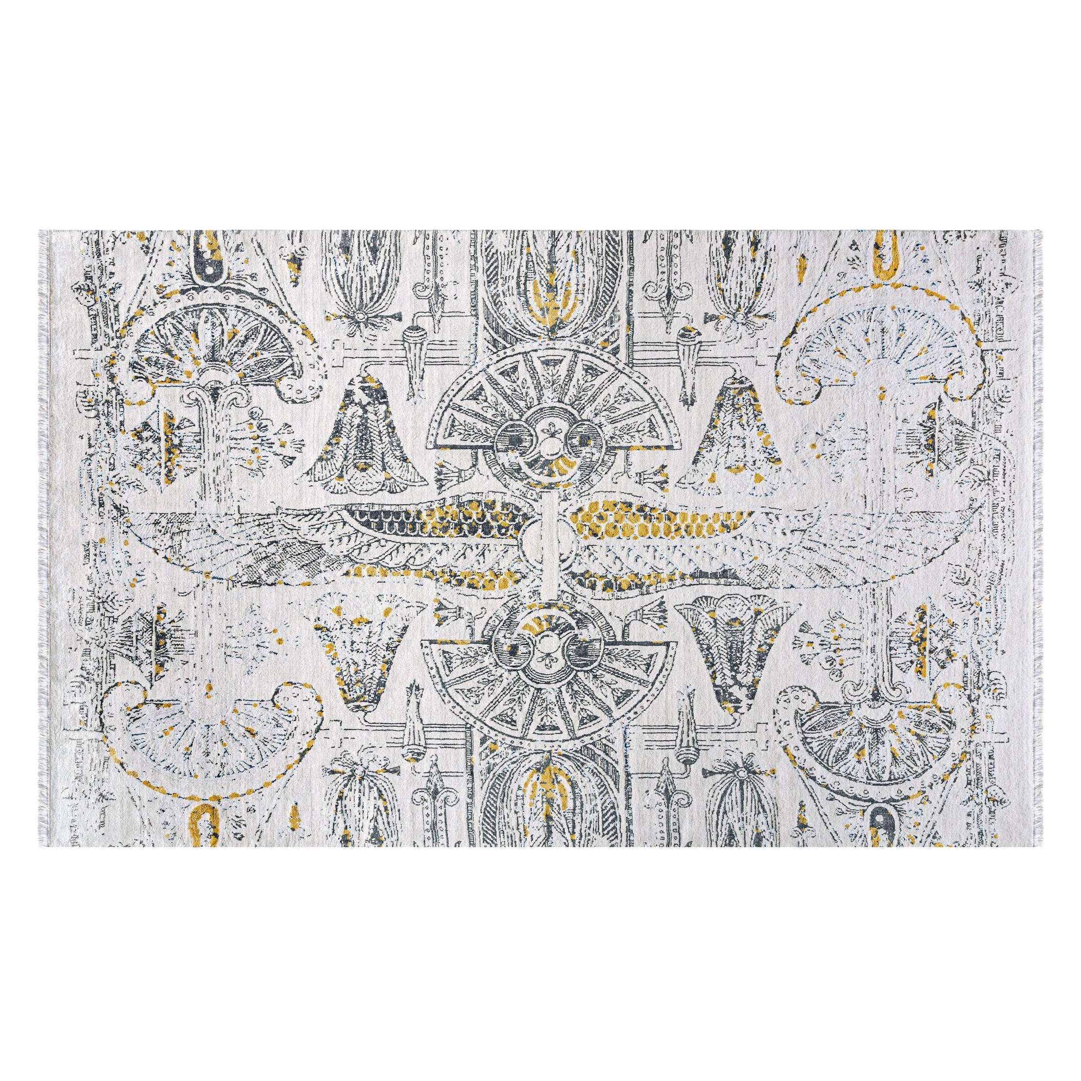 Kahhal Looms Wings, Tappeto annodato a mano di 350x250 cm di Shosha Kamal