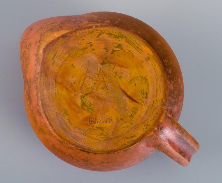 Kähler, ceramic teapot with uranium glaze. Mid-20th century. 1