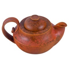 Kähler, ceramic teapot with uranium glaze. Mid-20th century.