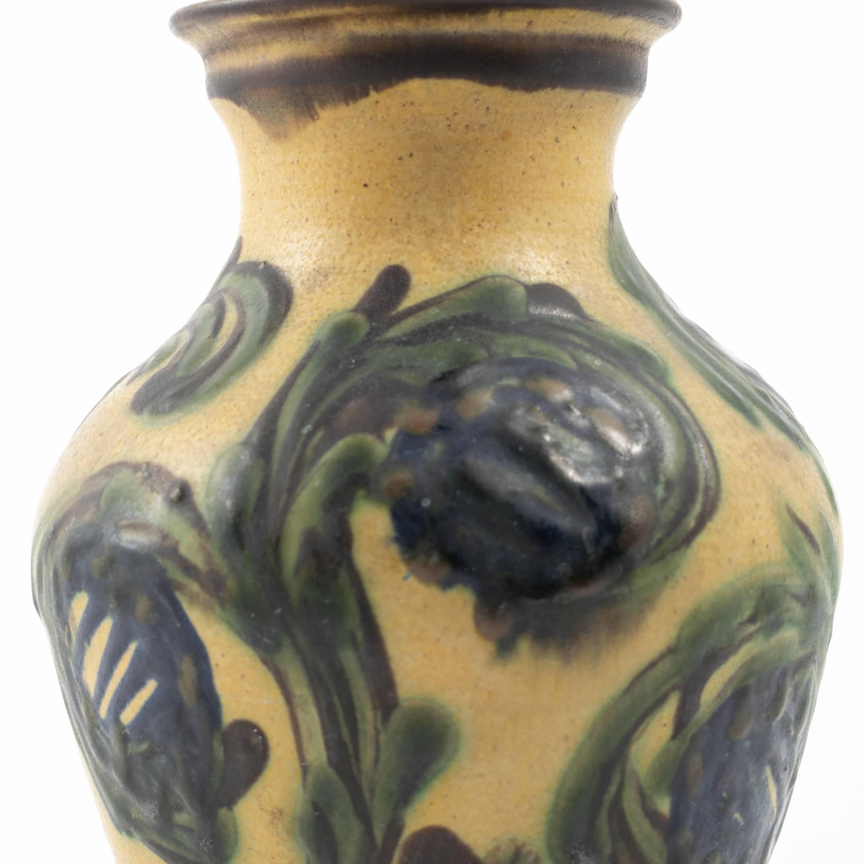 Danish Kähler Ceramic Vase C. 1930 For Sale