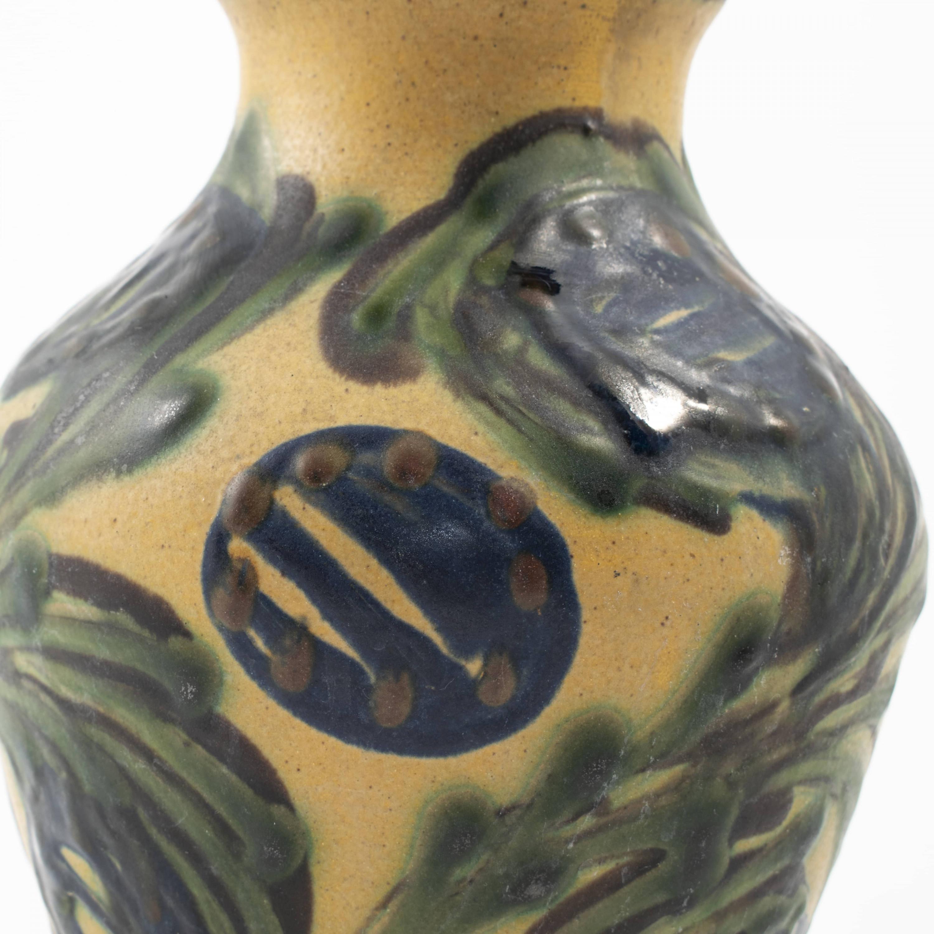 Glazed Kähler Ceramic Vase C. 1930 For Sale