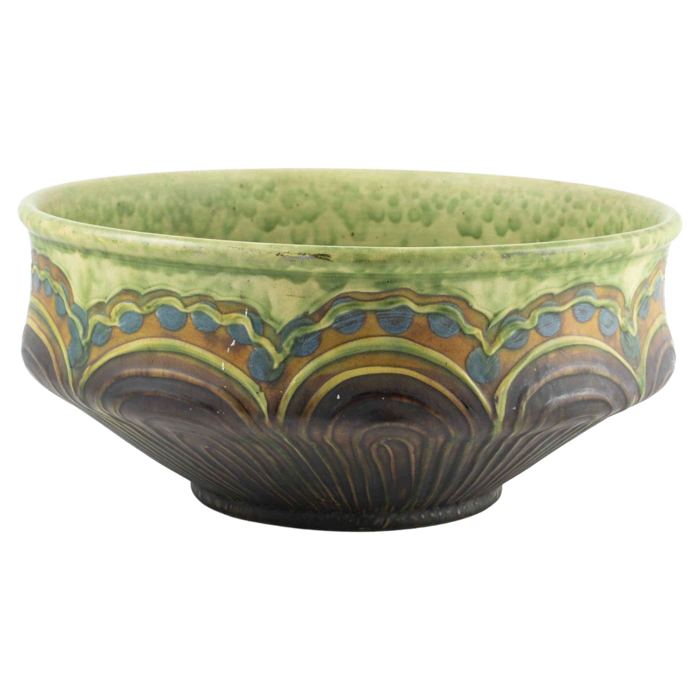 Kähler, Danish Art Nouveau Ceramic Bowl