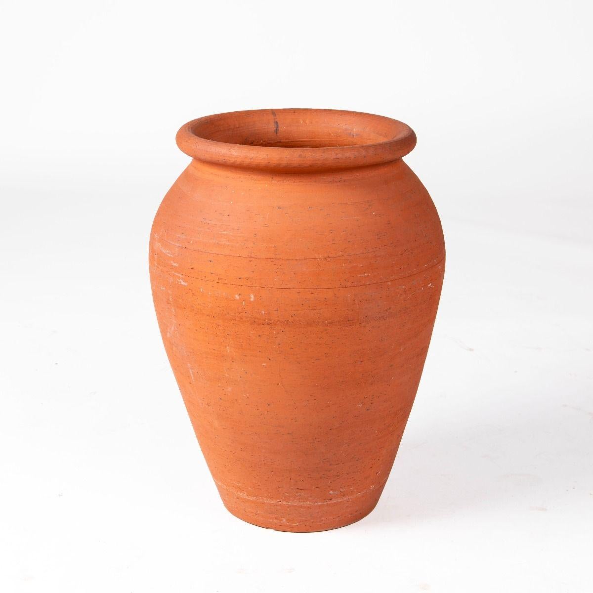 Scandinavian Modern Kähler Danish Chamotte Ceramic Vessel, Unglazed For Sale