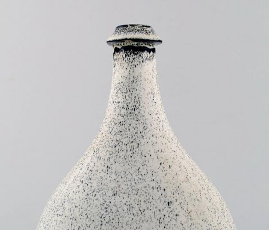 Art Deco Kähler, Denmark, Bottle-Shaped Glazed Vase Designed by Svend Hammershøi, 1930s