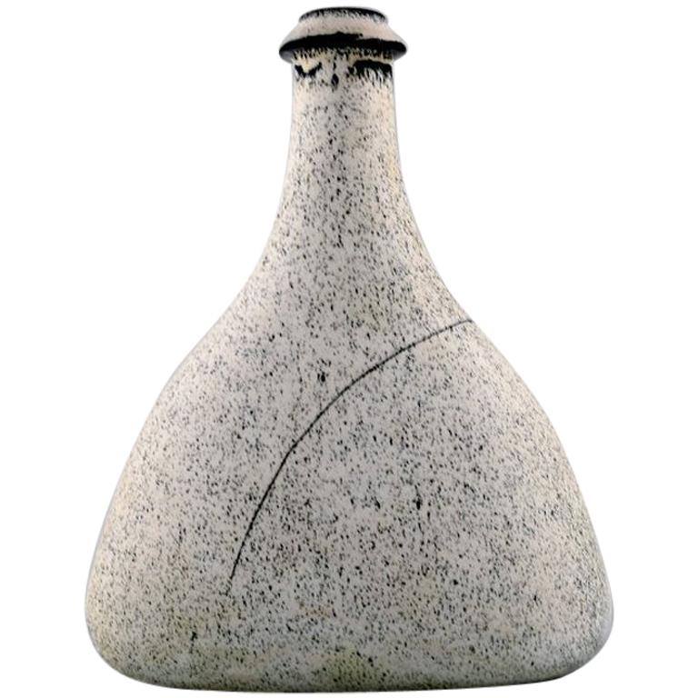 Kähler, Denmark, Bottle-Shaped Glazed Vase Designed by Svend Hammershøi, 1930s
