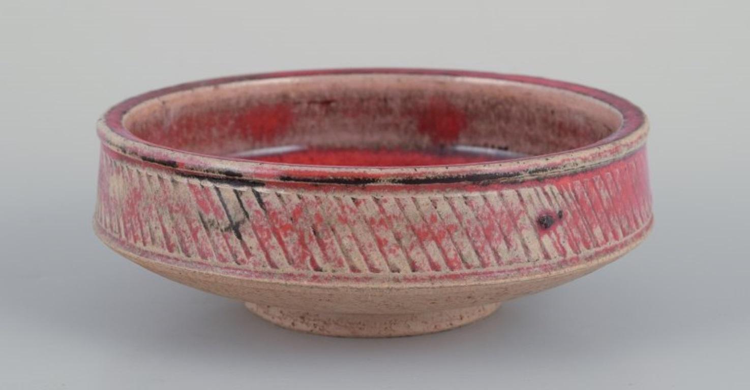 Kähler, Denmark. Bowl and mug in ceramic. 1960s/70s In Excellent Condition For Sale In Copenhagen, DK