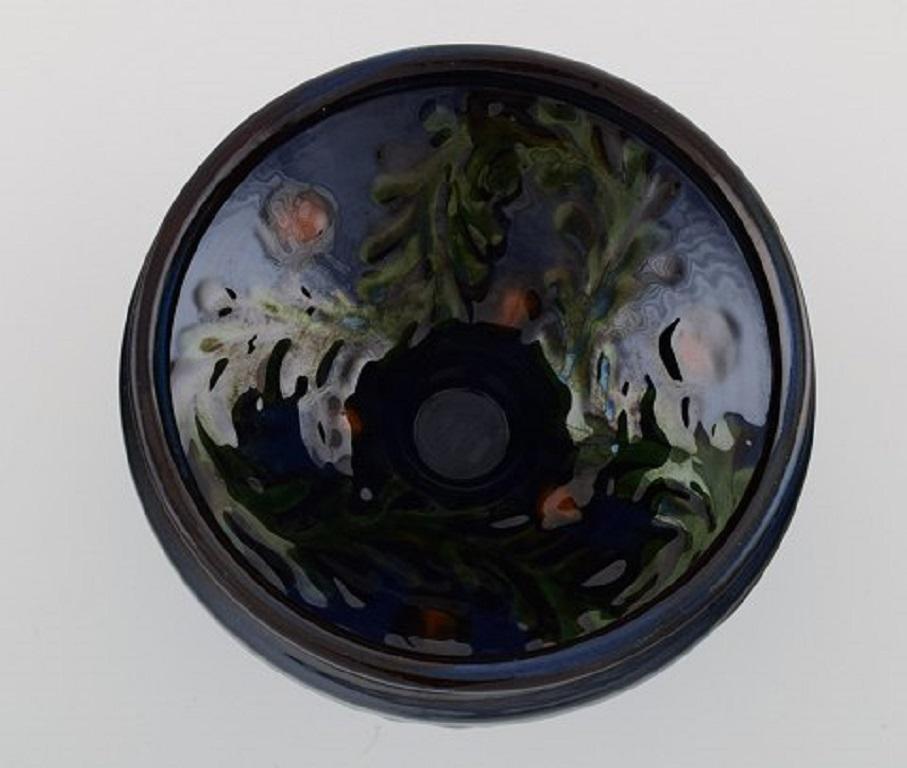 Art déco Bol en céramique émaillée Khler, Danemark, années 1930-1940 en vente