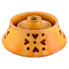 Kähler, Denmark, Candlestick with Heater in Glazed Stoneware