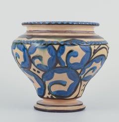 Kähler, Denmark. Ceramic vase in cow horn technique.