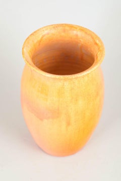 Kähler, Denmark. Ceramic vase with glaze in yellow and orange tones. 1930s