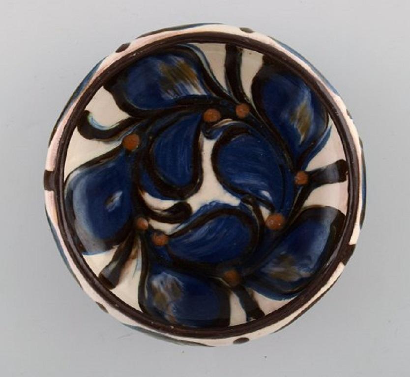 Danish Kähler, Denmark, Glazed Stoneware Bowl in Modern Design, 1930s-1940s