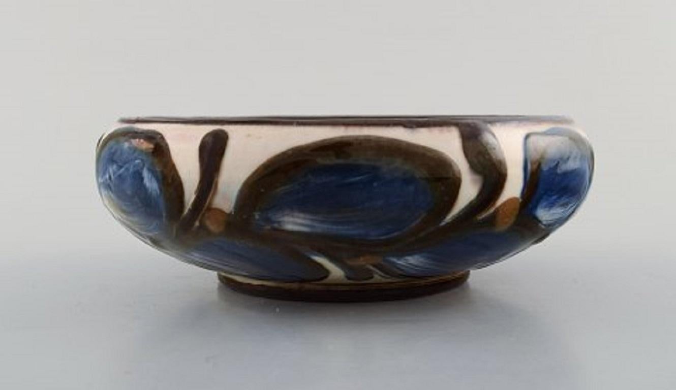 Kähler, Denmark, Glazed Stoneware Bowl in Modern Design, 1930s-1940s In Good Condition In Copenhagen, DK