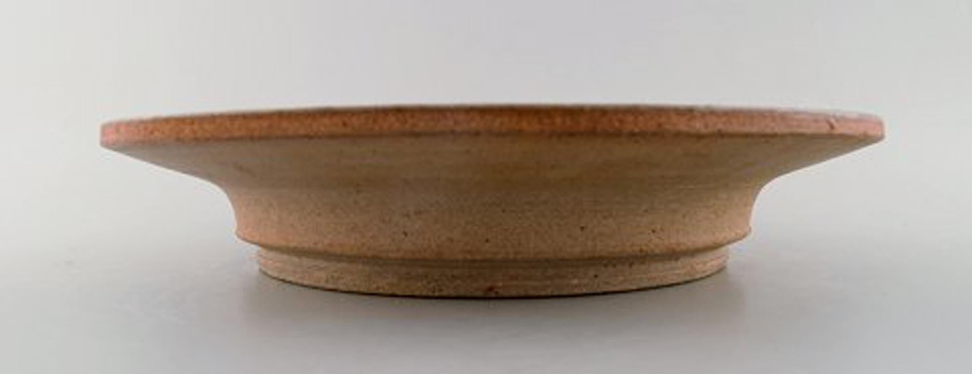 Scandinavian Modern Kähler, Denmark, Glazed Stoneware Dish 1960s, Designed by Nils Kähler