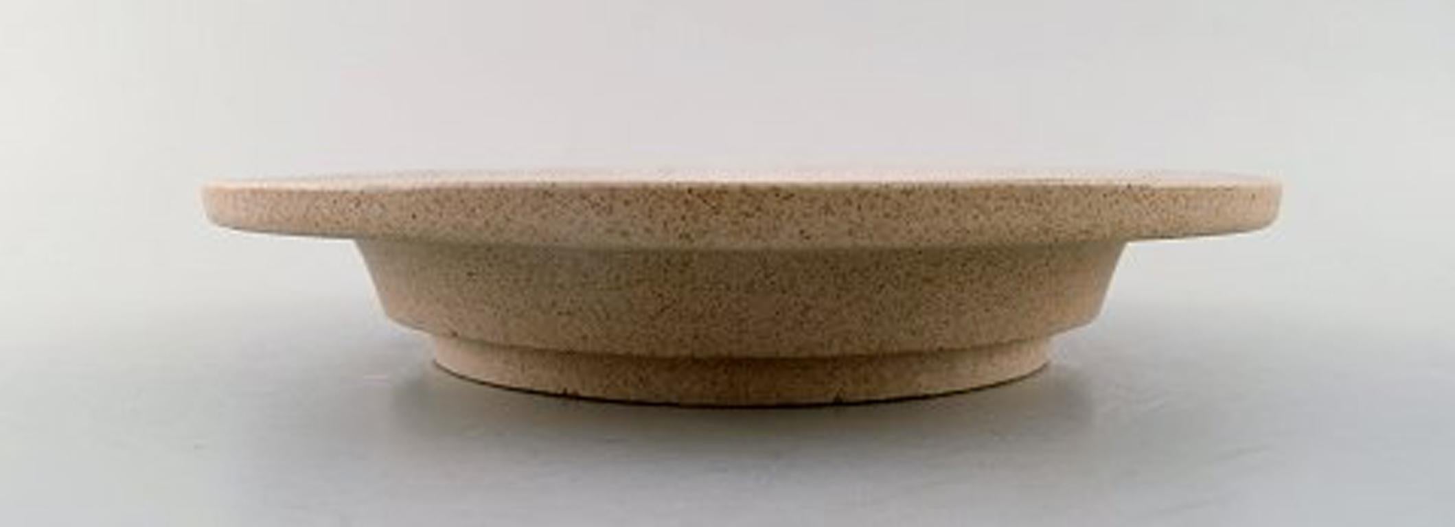 Scandinavian Modern Kähler, Denmark, Glazed Stoneware Dish 1960s, Designed by Nils Kähler