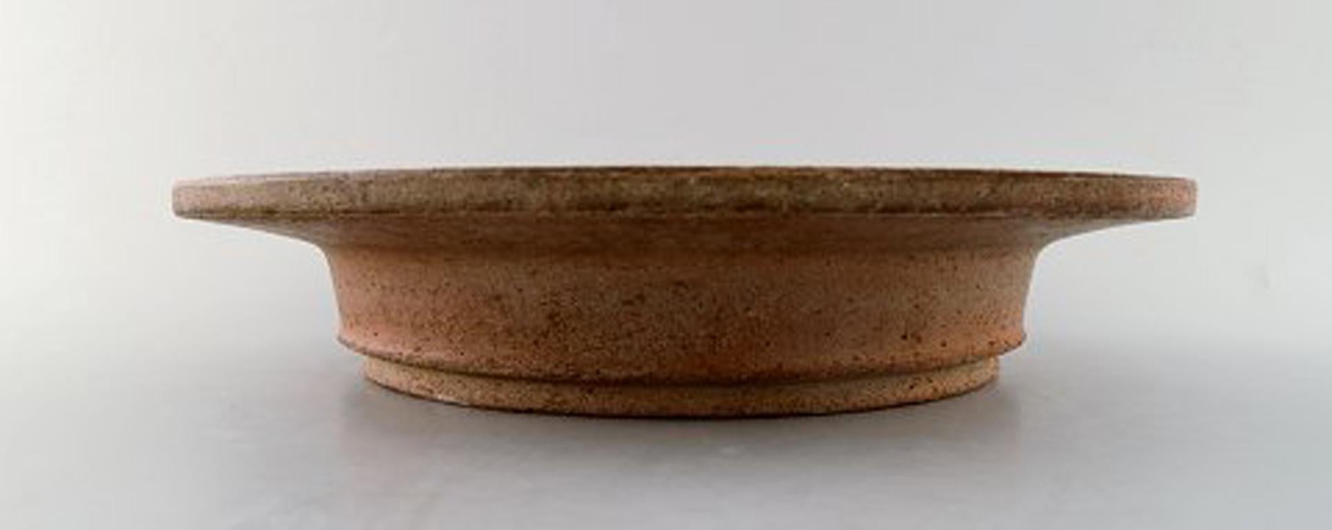 Scandinavian Modern Kähler, Denmark, Glazed Stoneware Dish 1960s, Designed by Nils Kähler For Sale