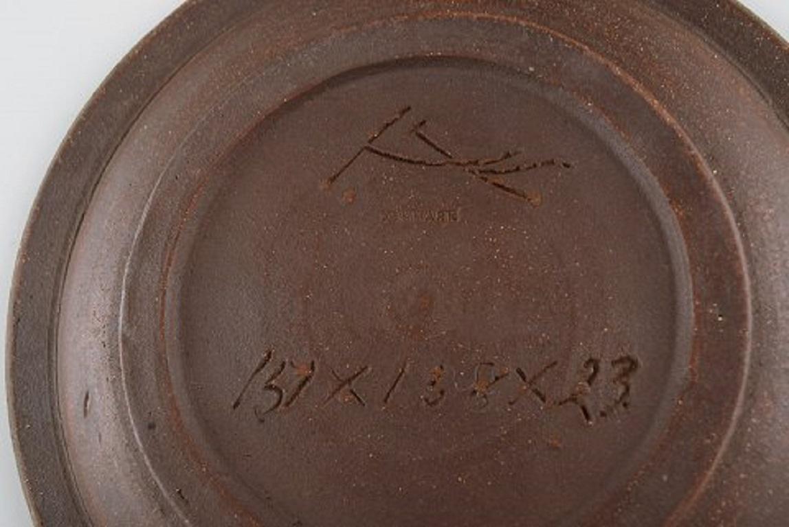 Danish Kähler, Denmark, Glazed Stoneware Dish in Modern Design, 1960s