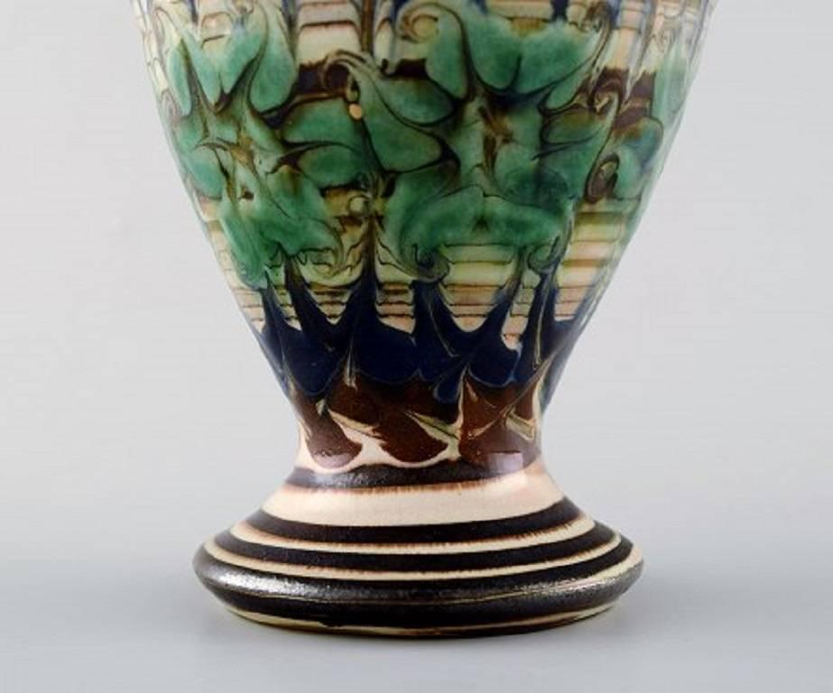 Danish Kähler, Denmark, Glazed Stoneware Vase, 1930s-1940s