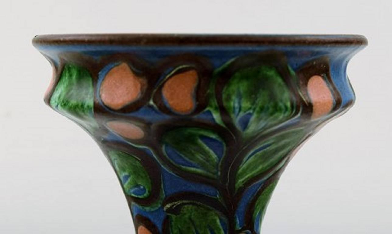 Danish Kähler, Denmark, Glazed Stoneware Vase, 1940s