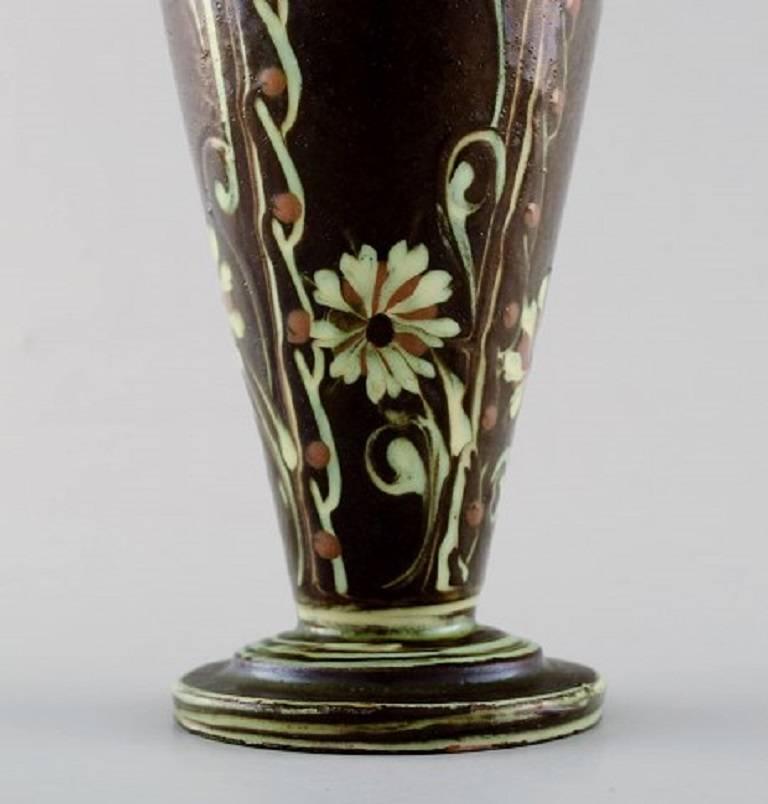 Danish Kähler, Denmark, Glazed Stoneware Vase, 1940s For Sale