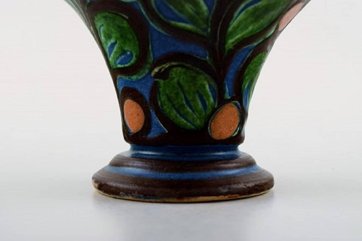 Kähler, Denmark, Glazed Stoneware Vase, 1940s In Excellent Condition In Copenhagen, DK