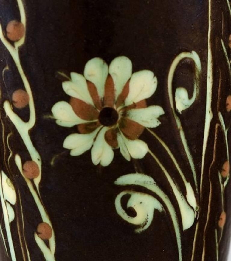 Kähler, Denmark, Glazed Stoneware Vase, 1940s In Excellent Condition For Sale In Copenhagen, DK