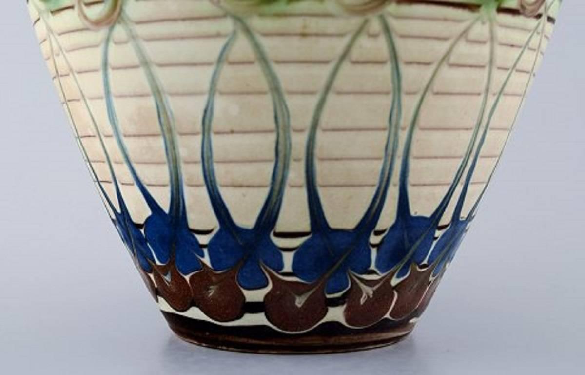 Kähler, Denmark, Glazed Stoneware Vase, 1940s  In Excellent Condition In Copenhagen, DK