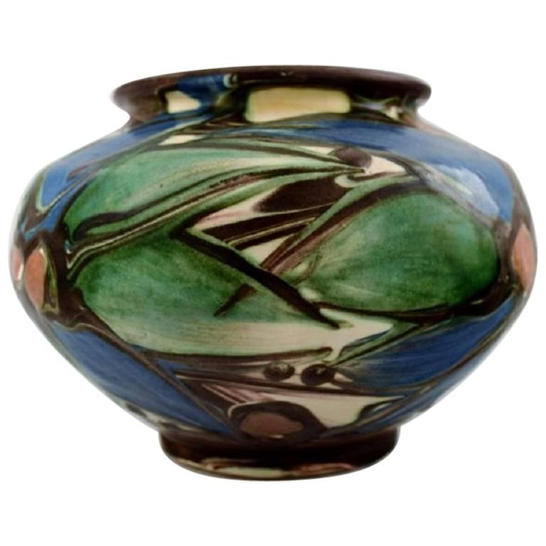 Kähler, Denmark, Glazed Stoneware Vase, 1940s