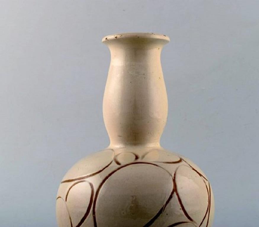 Danish Kähler, Denmark, Glazed Stoneware Vase in Modern Design, 1930s-1940s
