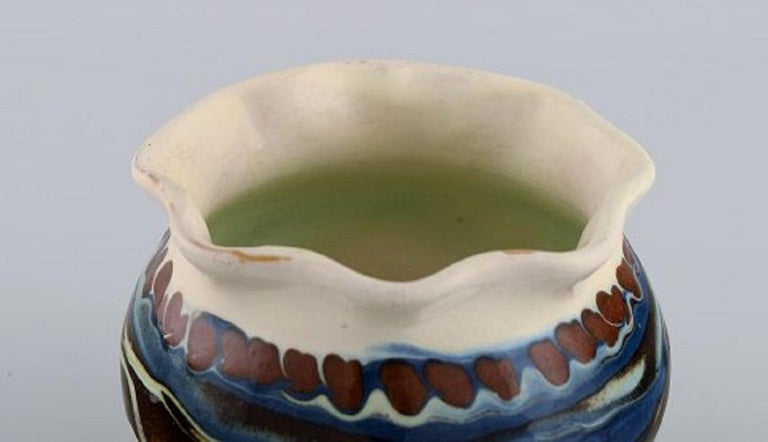 Danish Kähler, Denmark, Glazed Stoneware Vase in Modern Design, 1930s-1940s For Sale